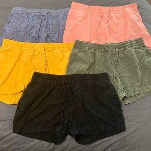 Lot of 5 Linen Blend Shorts